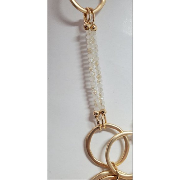 New! Long Gold‎ Circle Necklace - Picture 7 of 7